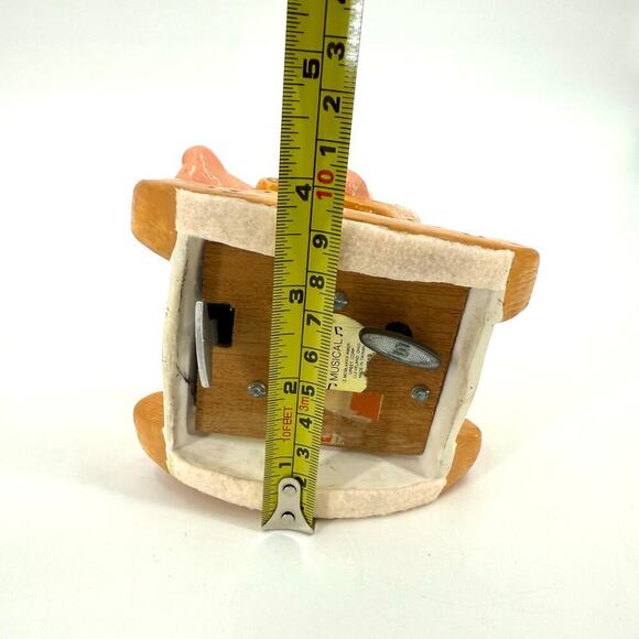 Vintage 1983 Care Bear Ceramic Musical Figurine Cheer Bear Brahms Lullaby Works! - Picture 10 of 11